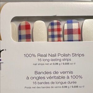 Color Street Red and Blue Plaid Press-On Nails- Plaid in the USA